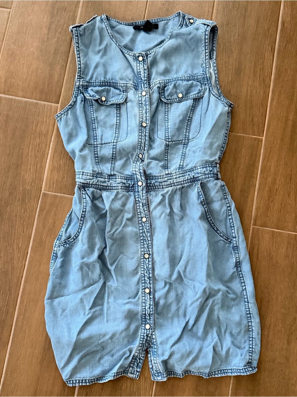 Forever 21 Light Blue Denim Overall Dress